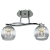 Lampa sufitowa chromowana szklana 2-punktowa 8912/2 z serii CLEO - Lampy Elem
